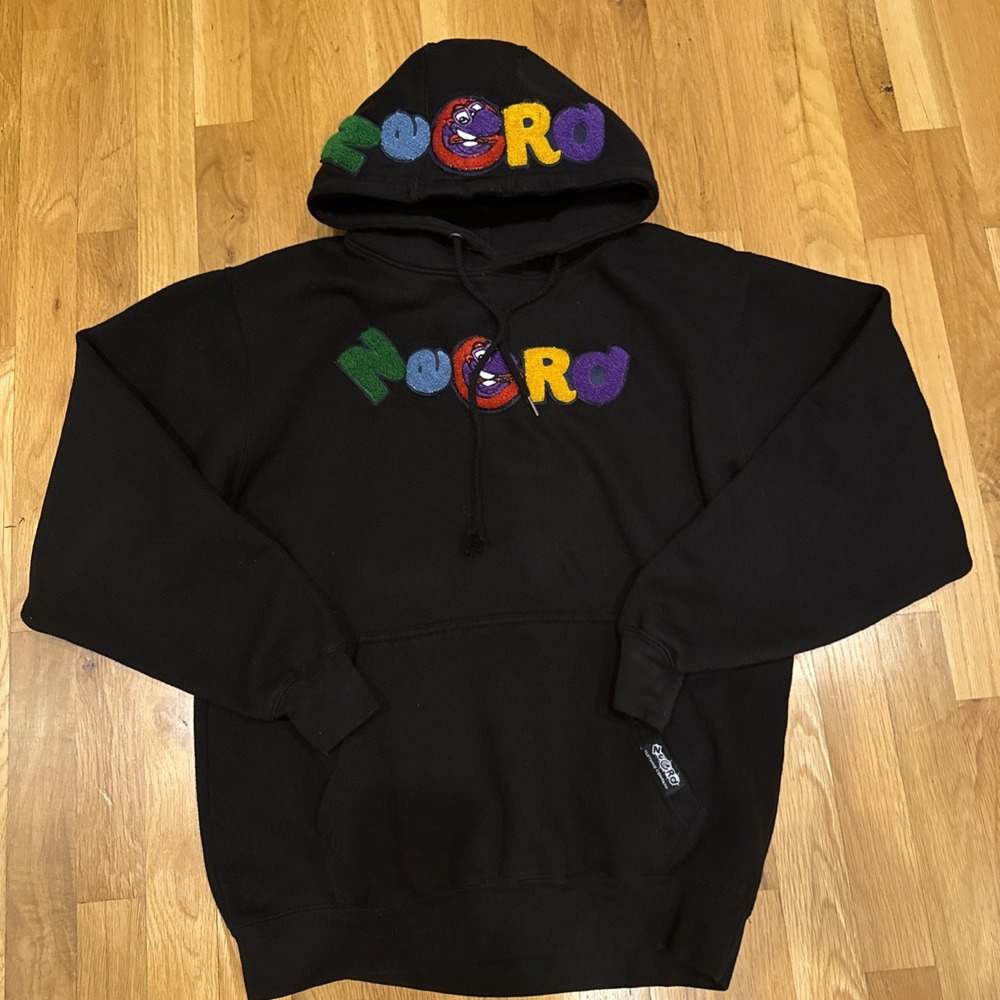 Rare Vintage Sesame Street Anime Street Wear NERDS‎ Clothing Co Hoodie Size Med - Picture 5 of 8
